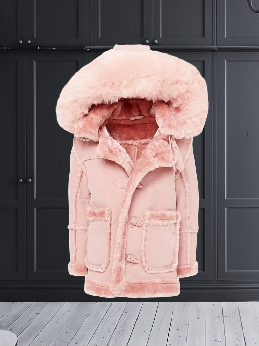 Jordan Craig Kids Denali Shearling Legacy Coat Pink Size 5 - Picture 2 of 4